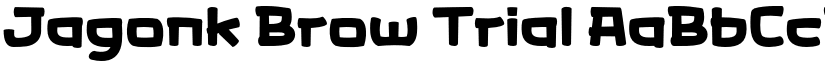 Jagonk Brow Trial font