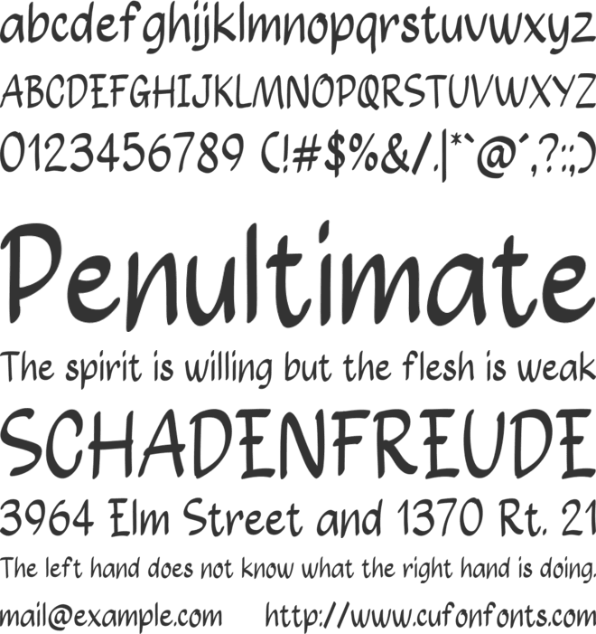 Summer Paradox font preview