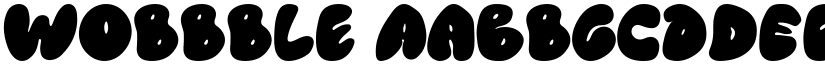 Wobbble font