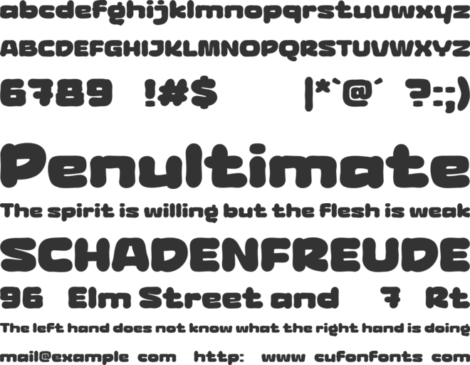 Raga Koner Trial font preview