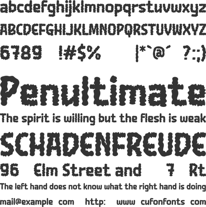 Blacem Trial font preview