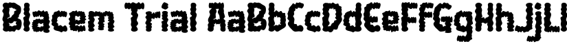 Blacem Trial font