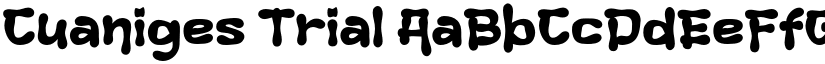 Cuaniges Trial font download