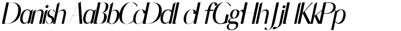 Danish font