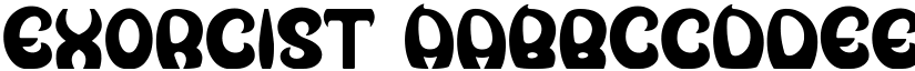 Exorcist font