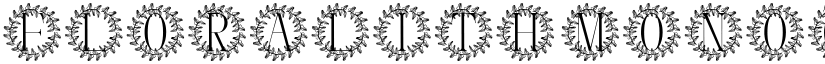 Floralith Monogram font