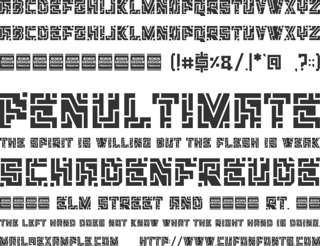 Encrypto font preview