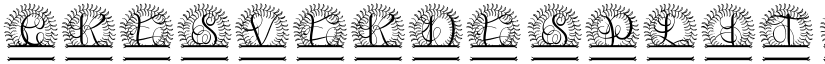 Cresverde Split Monogram font