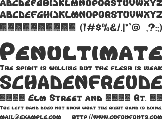 Craftstone font preview