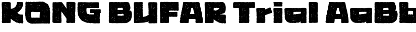 KONG BUFAR Trial font