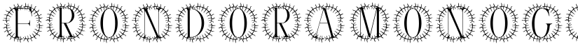 Frondora Monogram font download