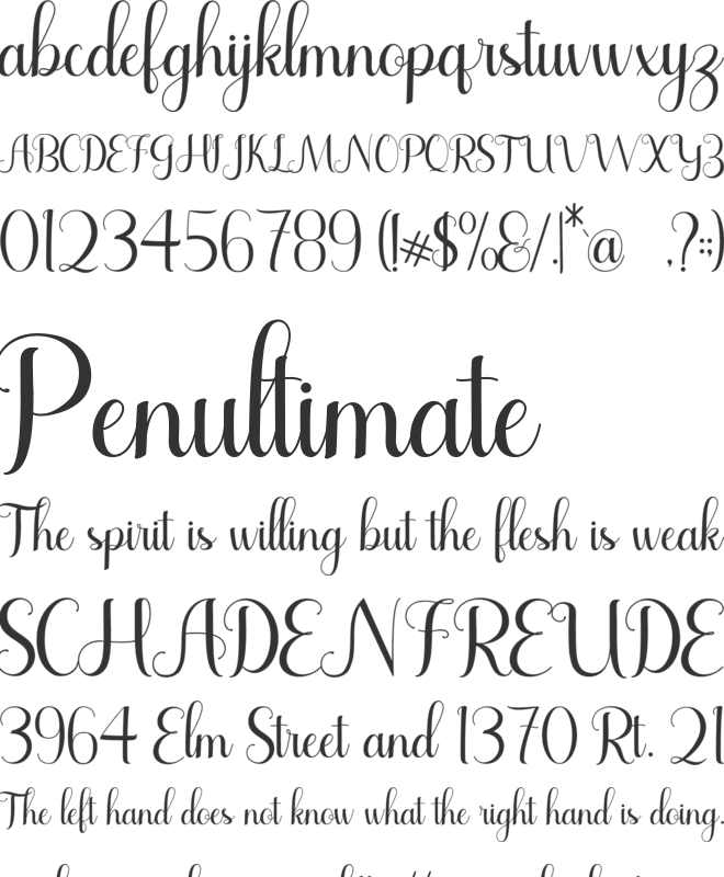 Beatles font preview