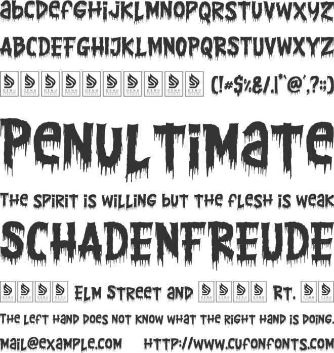 Spillknot font preview