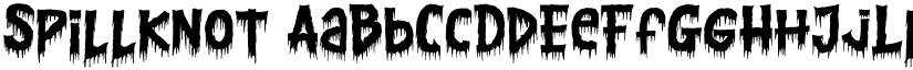 Spillknot font
