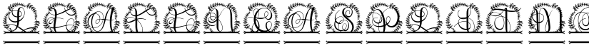 Leafenca Split Monogram font