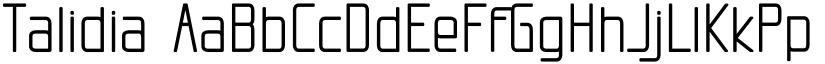 Talidia font