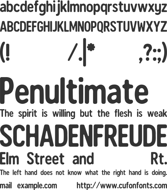 minimalo font preview