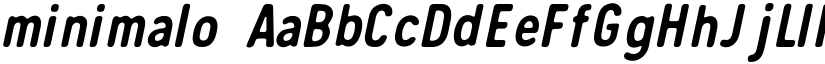 minimalo font