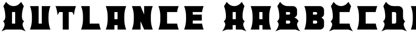 Outlance font