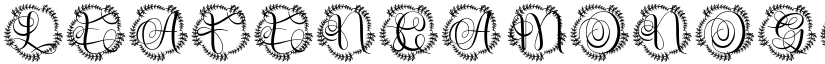 Leafenca Monogram font download