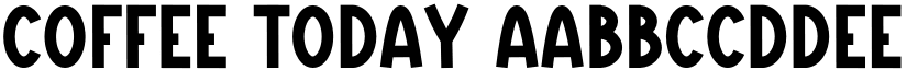 Coffee Today font