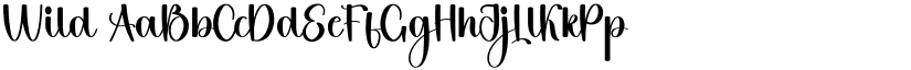 Wild font