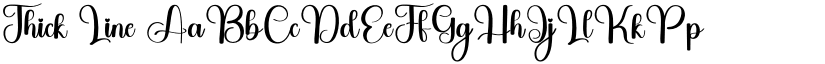 Thick Line font