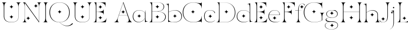 UNIQUE font
