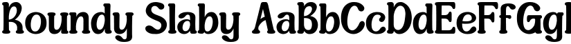 Roundy Slaby font