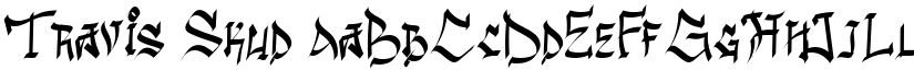 Travis Skud font download