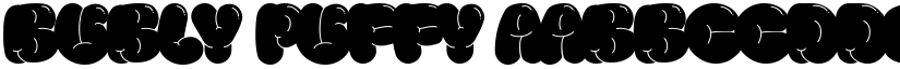 Bubly Puffy font download