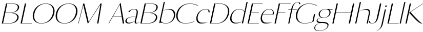 BLOOM font