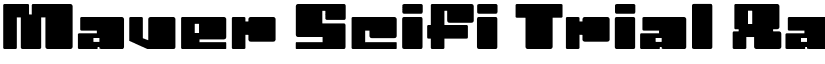 Maver Scifi Trial font