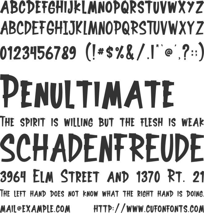 Adventure Awaits font preview