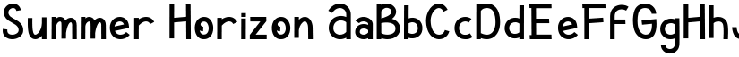 Summer Horizon font