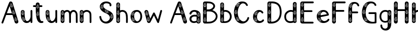 Autumn Show font