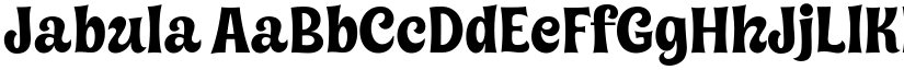 Jabula font