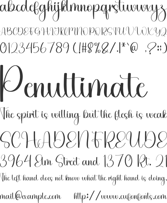 Siblings Forever font preview
