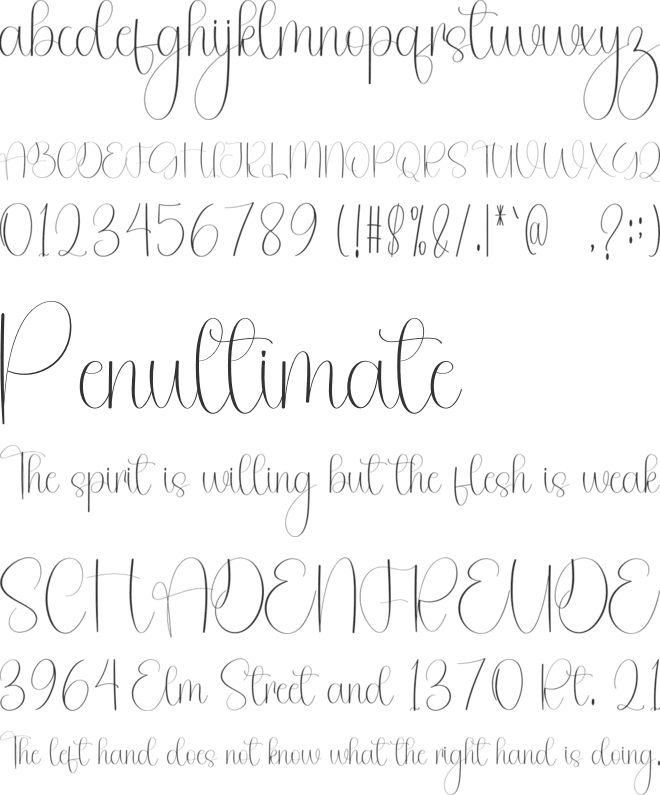 Beautiful Autography font preview