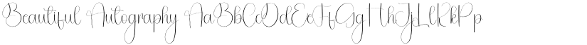 Beautiful Autography font