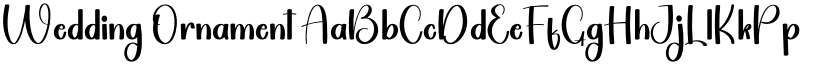 Wedding Ornament font