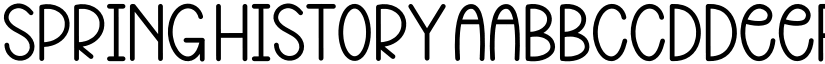 Spring History font