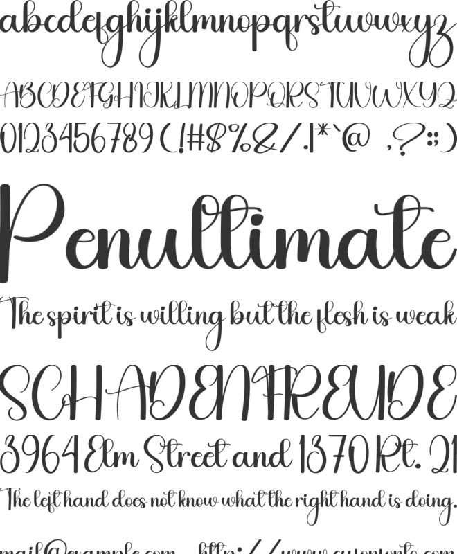 Black Hummer font preview