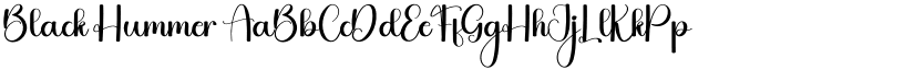 Black Hummer font