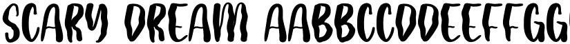 Scary Dream font download