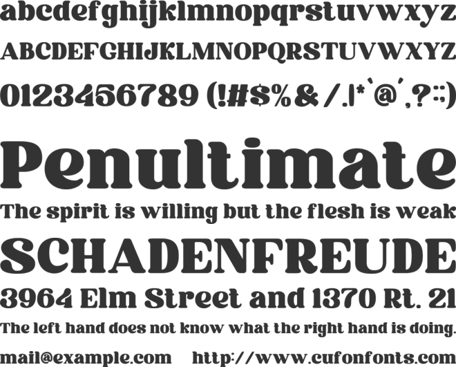 Qalista font preview