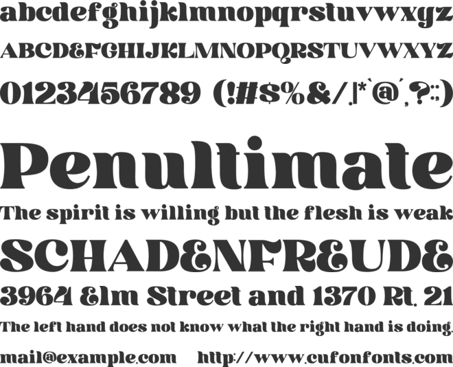 Mogesta font preview