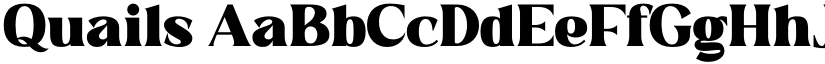 Quails font