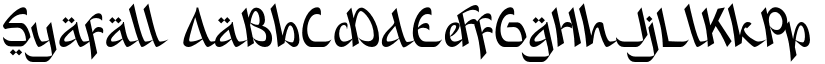 Syafall font