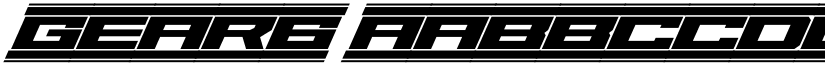 Gear6 font